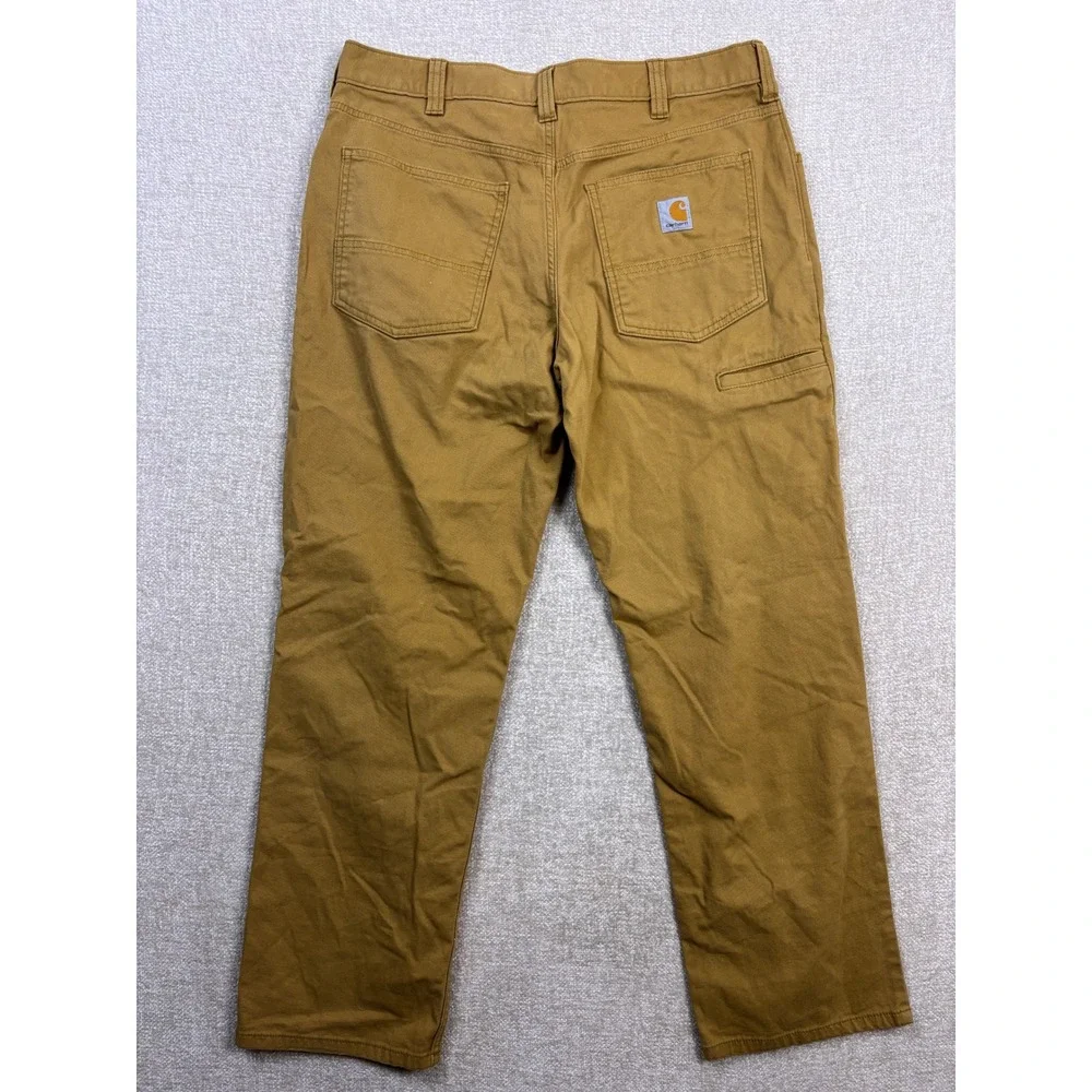 Carhartt Mens Rugged Flex Relaxed Fit Duck Work Pants Brown 34x30 102517 918